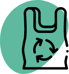 Logo reciclaje de bolsas
