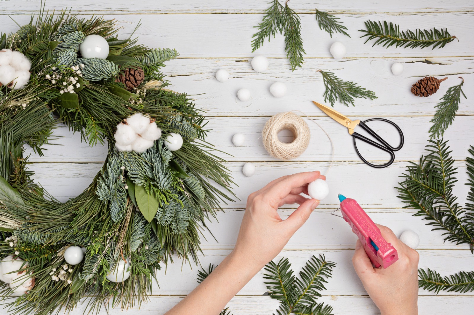 decoración casera de navidad
