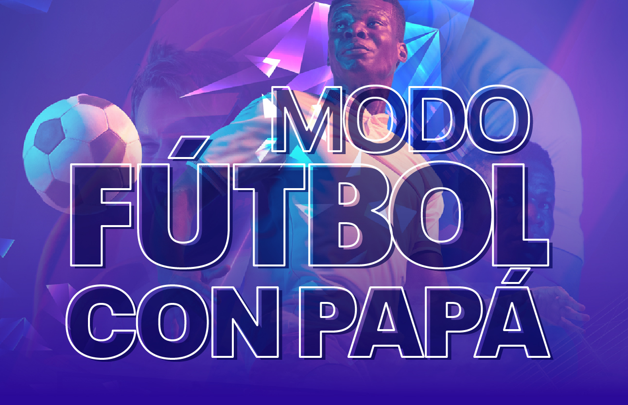 Modo fútbol con papá
